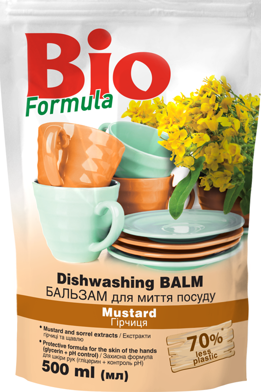 Бальзам для миття посуду Bio Formula Гірчиця 500 мл (922756)