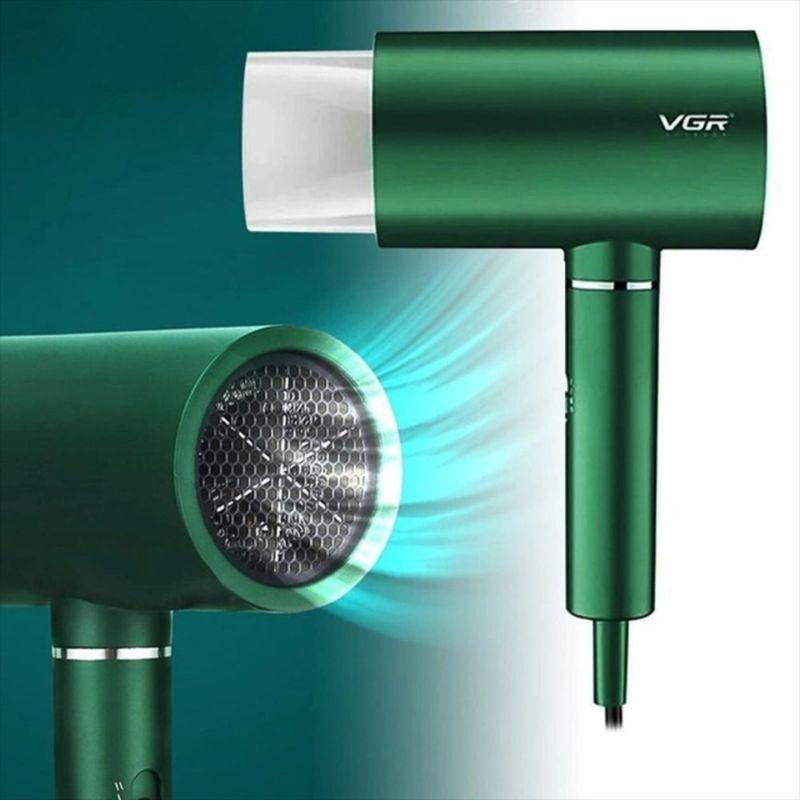 Фен для волосся VGR V-431 для сушіння та укладання 1800 Вт 2 швидкості Зелений (8639) - фото 7 Фен для волосся VGR V-431 для сушіння та укладання 1800 Вт 2 швидкості Зелений (8639) - фото 7