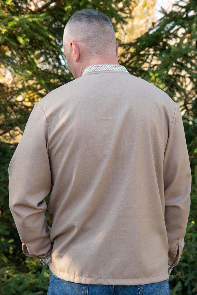 Вышиванка мужская натуральный лен 5XL (2426571359) - фото 3 Вышиванка мужская натуральный лен 5XL (2426571359) - фото 3