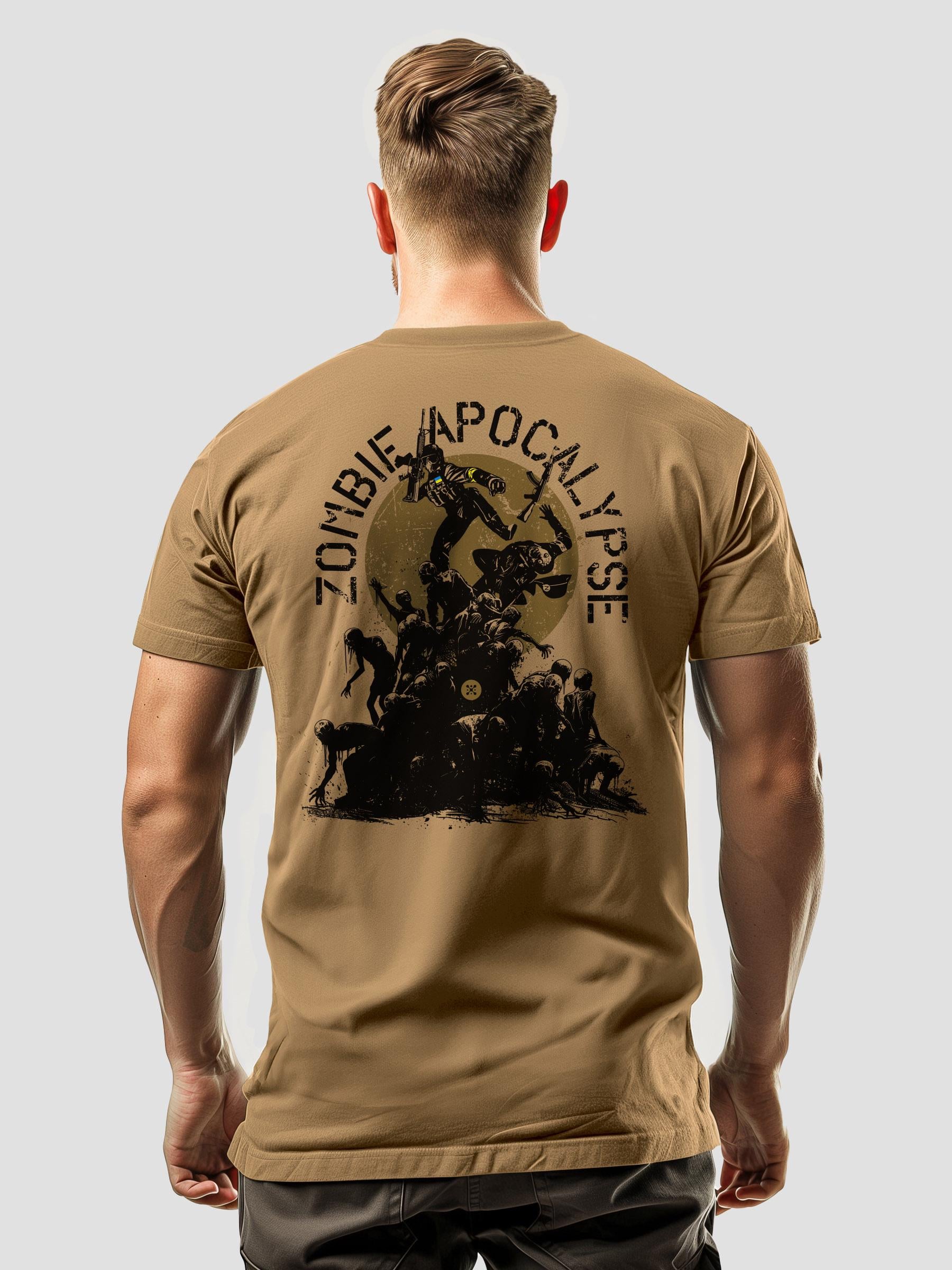 Футболка мужская "Zombie Apocalypse" 2XL Капучино (ZMA-TM-CAP-2XL)