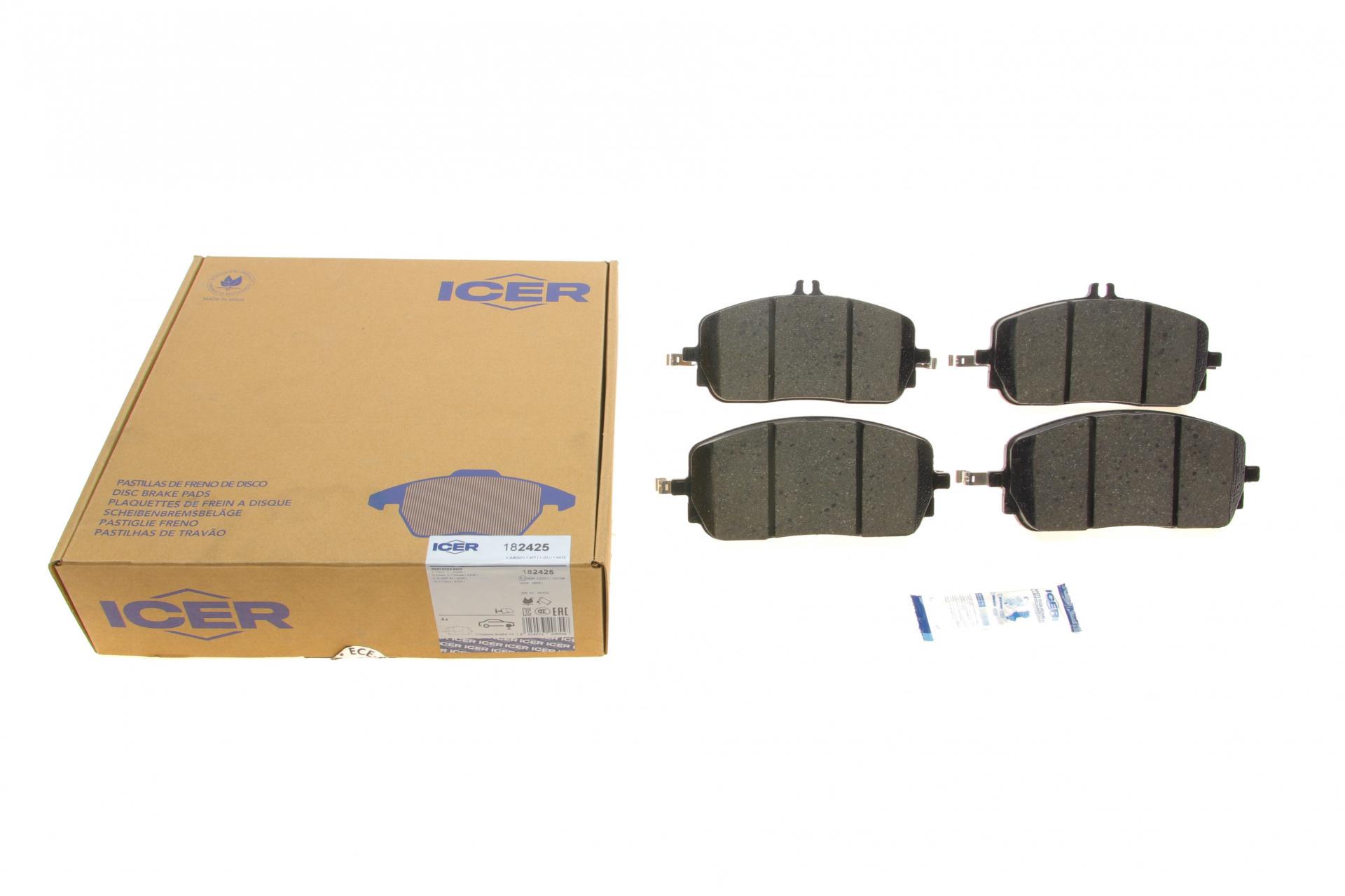 Колодки тормозные передние ICER для MB C-class W206 21-/GLC-class X254 22- (182425) Колодки тормозные передние ICER для MB C-class W206 21-/GLC-class X254 22- (182425)