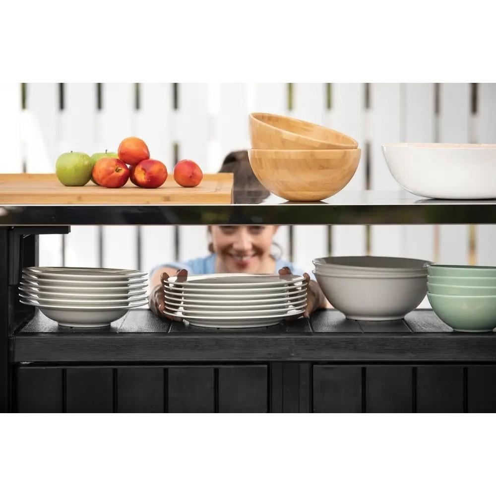 Стол садовый Keter Unity Chef 415 л Графитовый (249459) - фото 5 Стол садовый Keter Unity Chef 415 л Графитовый (249459) - фото 5