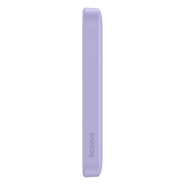 Повербанк Baseus Magnetic Mini 5000 mAh 20 W 2в1 QC3.0+PD3.0 з бездротовою зарядкою Qi 15 W Purple (P10022107513-00) - фото 6