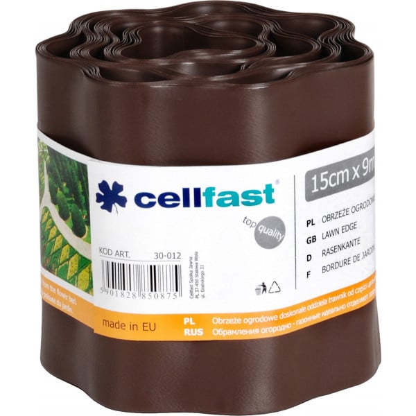 Бордюрная лента Cellfast огородно-газонная 30 Dark brown (30-012)