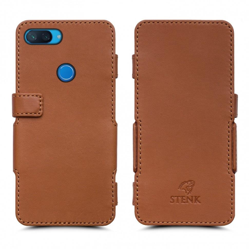 Чехол книжка Stenk Prime для Xiaomi Mi 8 Lite Camel (62306)