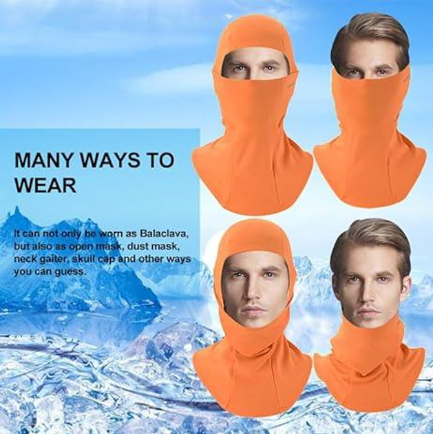 Балаклава зимова термо ROCKBROS LF7345BK One size Помаранчевий (626289353) - фото 5 Балаклава зимова термо ROCKBROS LF7345BK One size Помаранчевий (626289353) - фото 5