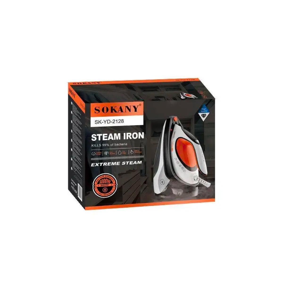Праска з паровою станцією Sokany SK-YD-2128 з керамічною підошвою - фото 7 Праска з паровою станцією Sokany SK-YD-2128 з керамічною підошвою - фото 7