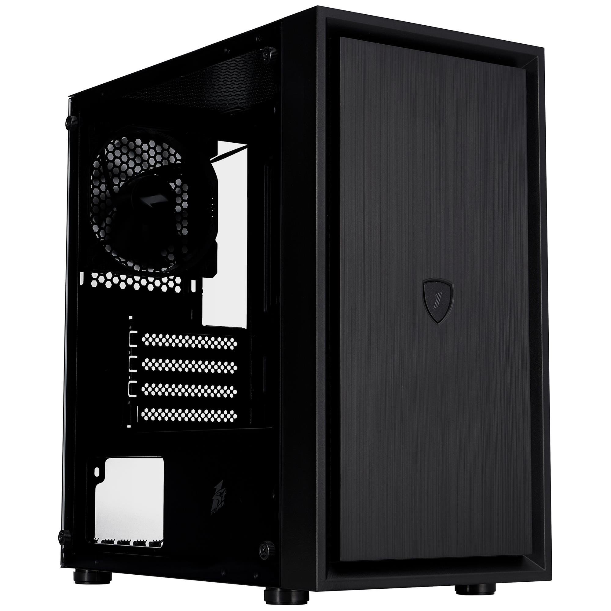 Корпус для ПК 1stPlayer B5-M-BK-3F no PSU Black (B5-M-BK-3F)
