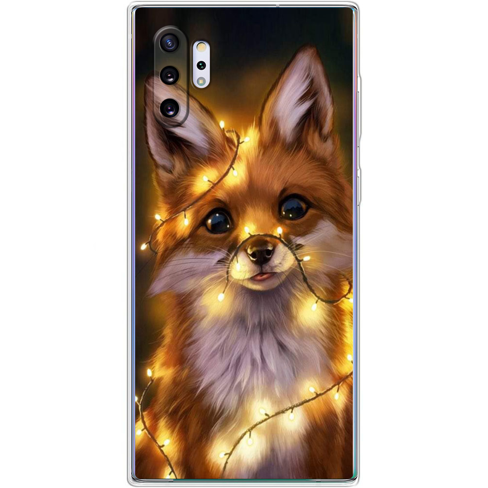 Чехол Boxface Samsung N975 Galaxy Note 10 Plus Рождественская лиса Прозрачный силикон (37686-up2399-37686)