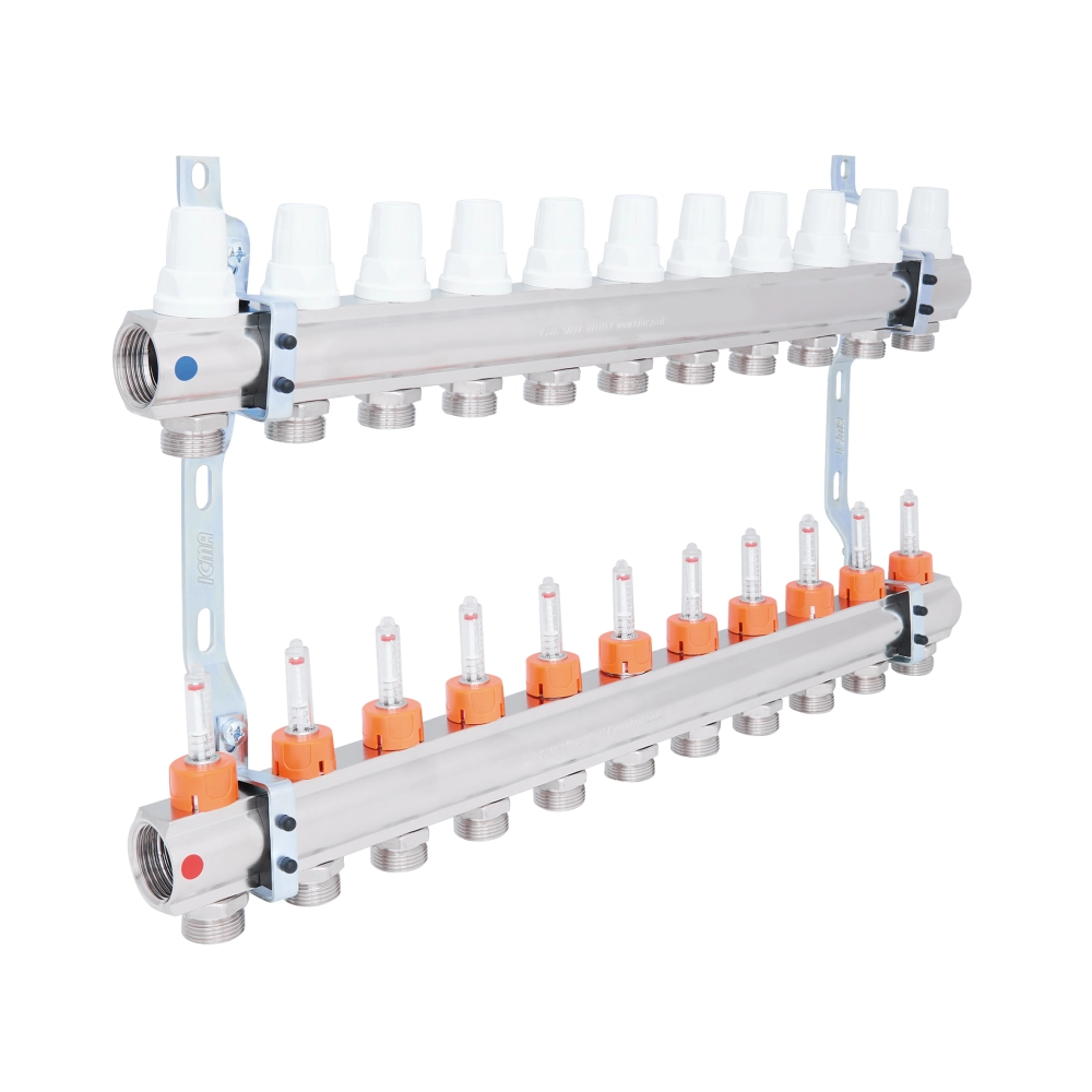 Колектор Icma К013 з витратомірами 11 контурів 1" (S11511_00005250) - фото 1