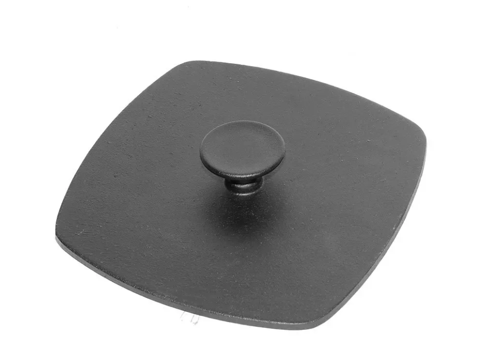 Крышка-пресс чугунная квадратная для сковороды-гриль Biol 240 мм (10242)