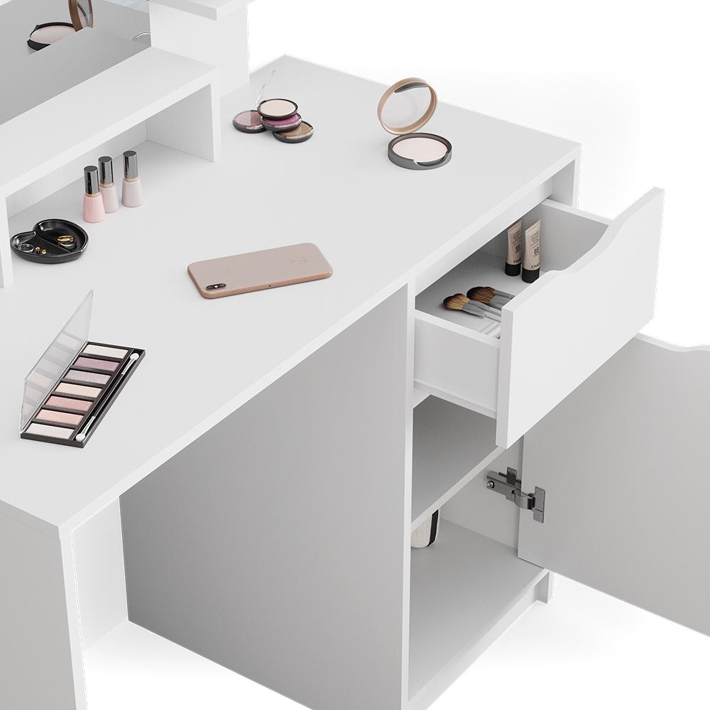 Туалетный столик Vicco Ruben со скамейкой Белый - фото 6 Туалетный столик Vicco Ruben со скамейкой Белый - фото 6