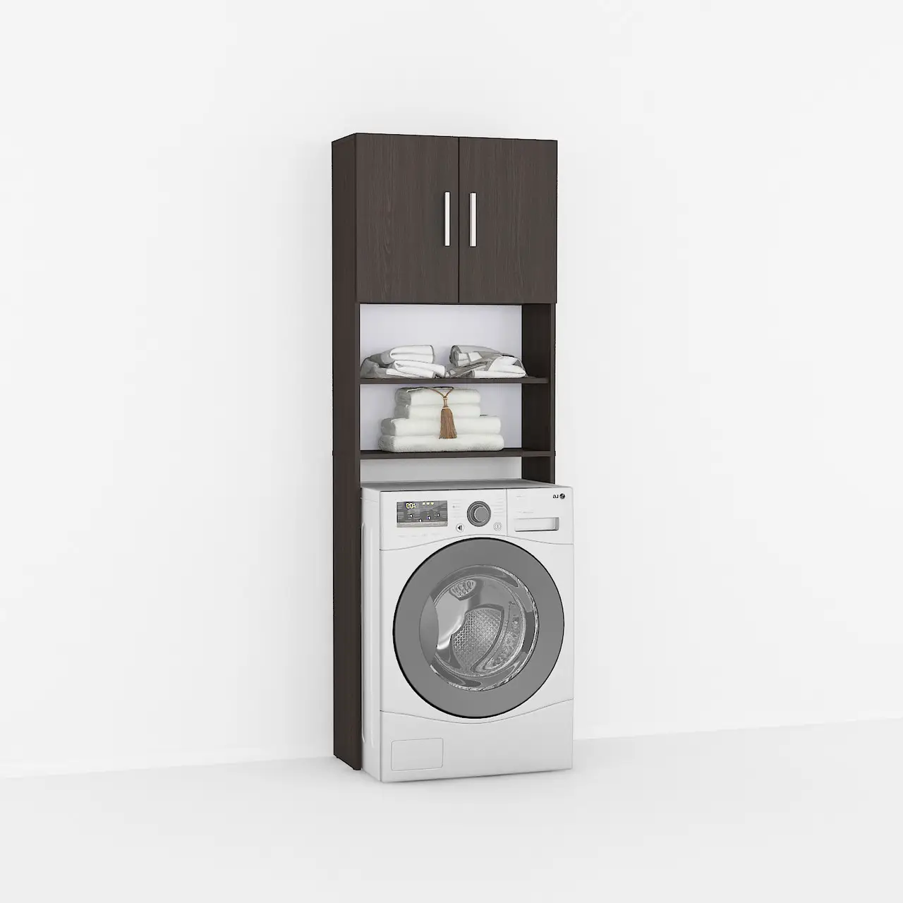 Шкаф-пенал IdealMebel ПВ-2 в ванную под стиральную машину Венге