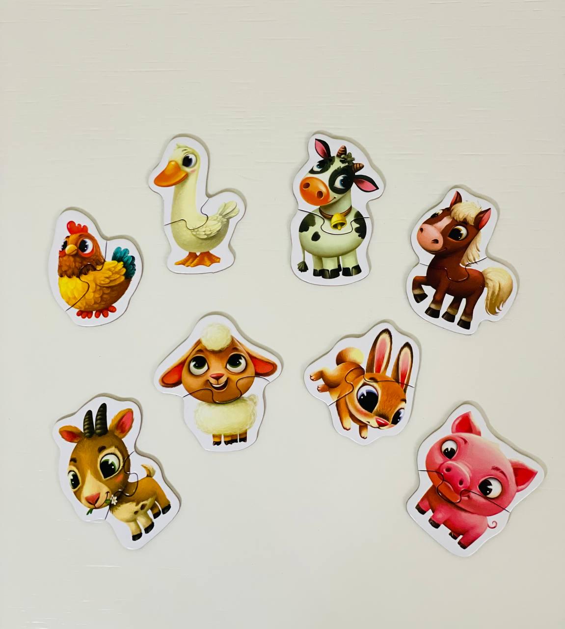 Пазли Puzzlika Тварини ферми 32x4x8,5 см - фото 2 Пазли Puzzlika Тварини ферми 32x4x8,5 см - фото 2