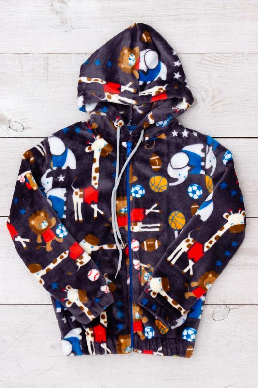 Толстовка для хлопчика на блискавці Носи Своє 128 см Коричневий (6071-035-4)