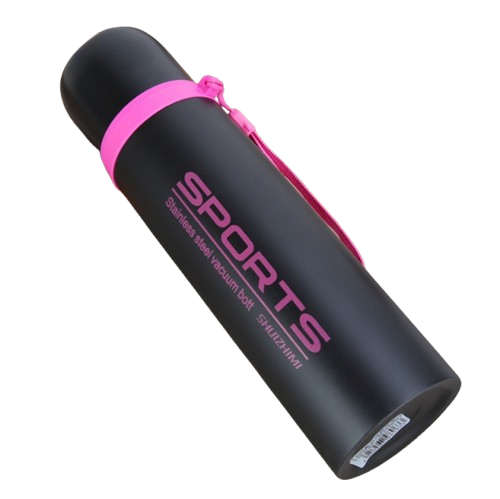 Термос Sports 500 мл с кружкой Розовый (1085201850)