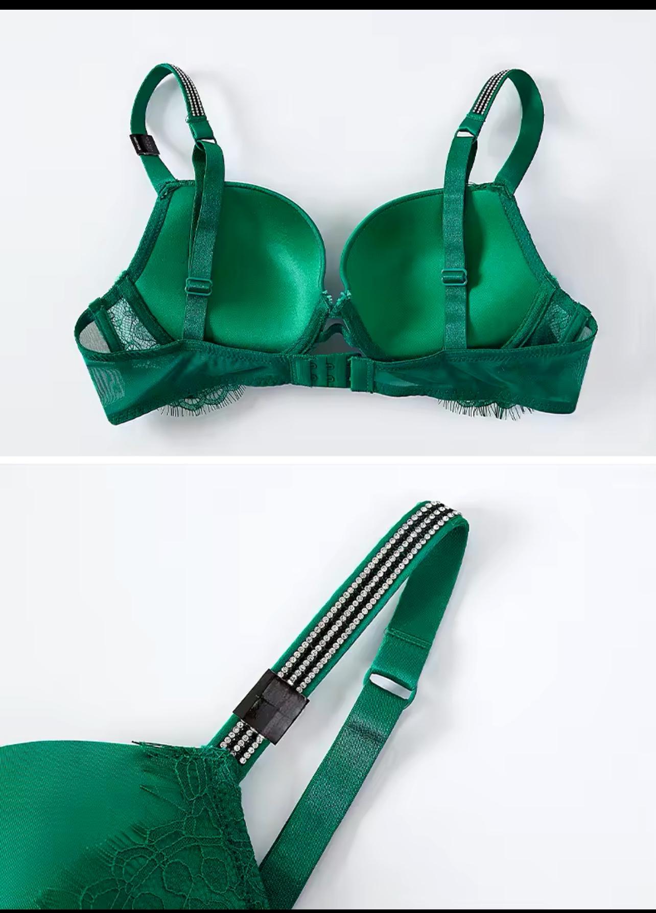 Бюстгальтер Victoria's Secret пуш-ап 80C Зелений (8817) - фото 2 Бюстгальтер Victoria's Secret пуш-ап 80C Зелений (8817) - фото 2