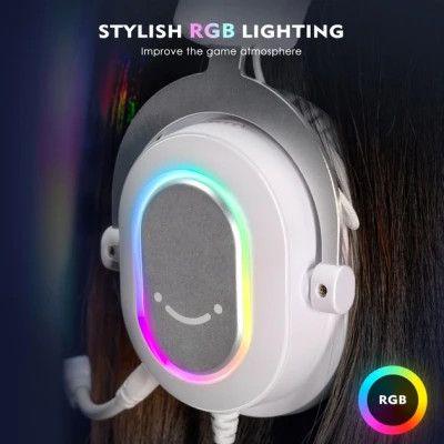 Наушники FIFINE H6 RGB 7.1 White (H6W) - фото 9