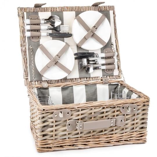 Корзина для пикника Lefard Эстетика на 6 человек 46х33х21 см Коричневый (0503-009)
