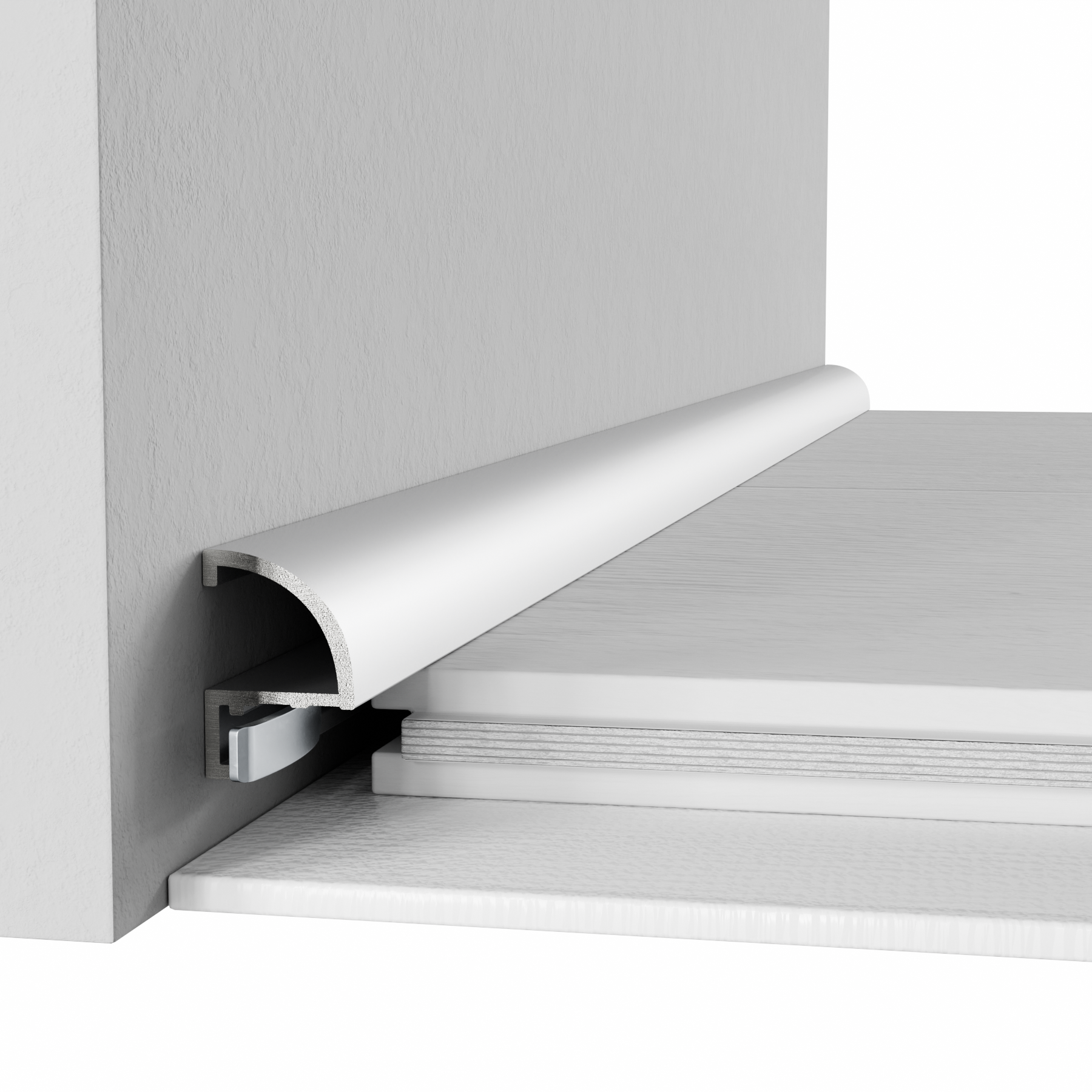 Микроплинтус алюминиевый Thinline SVM-013S 13x2600 мм Серебро (25469489)