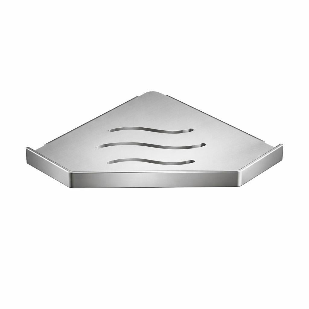 Полка для ванной угловая из нержавеющей стали Shenga Pres-wave 20 см Серебристый (3767)