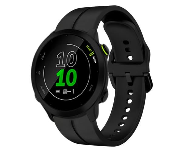 Ремешок Silicone для Amazfit GTR Mini с пластиковой застежкой 20 мм Черный