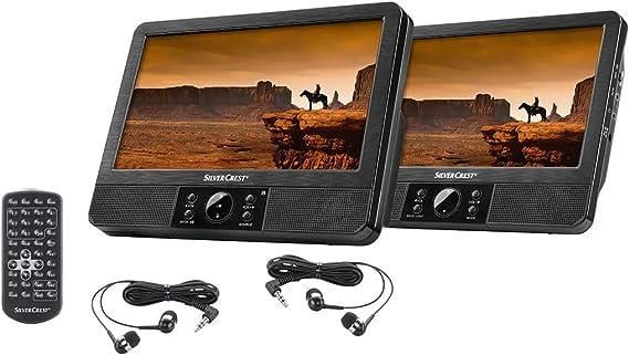 Автомобильный монитор в подголовнике SILVERCRES T® с 2 x 9 экранами SPDVD 1A1