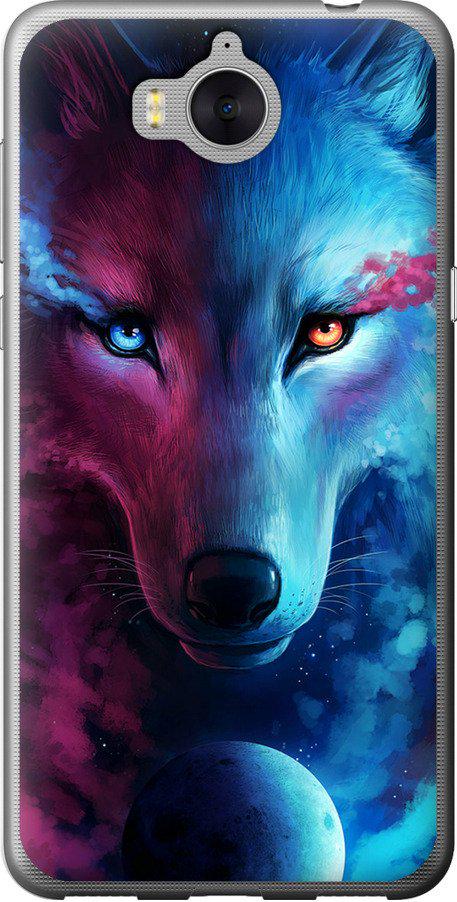 Чехол на Huawei Y5 2017 Арт-волк (3999t-992-42517)