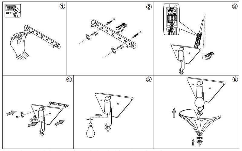 Бра Ideal Lux Santa AP1 Small Trasparente (013060) - фото 3 Бра Ideal Lux Santa AP1 Small Trasparente (013060) - фото 3