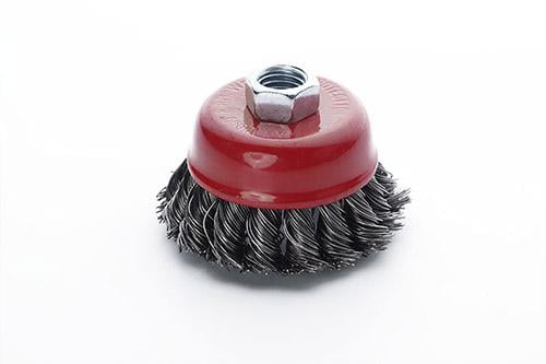 Щітка-чаша Apro стальні витки 65 мм для УШМ (830438)
