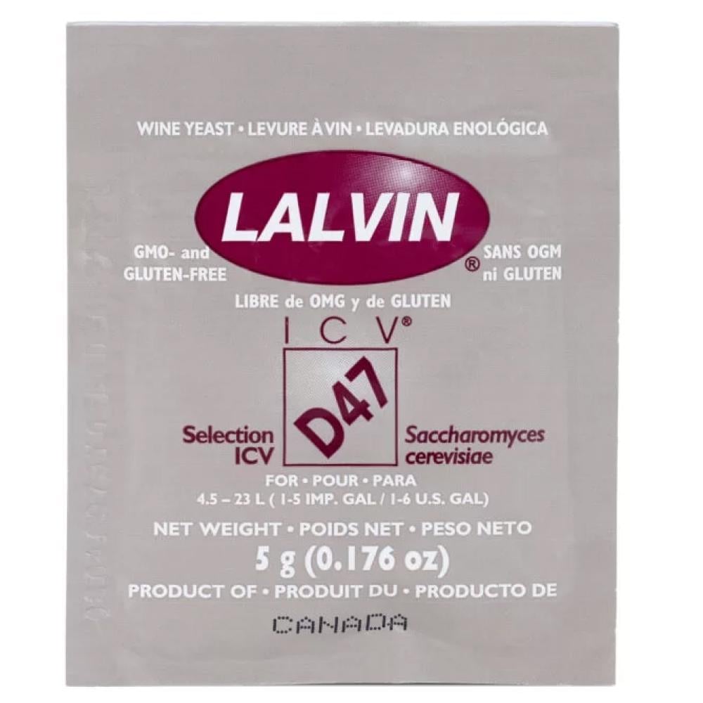 Дрожжи виновные Lalvin White ICV D47 5 г (26607261)