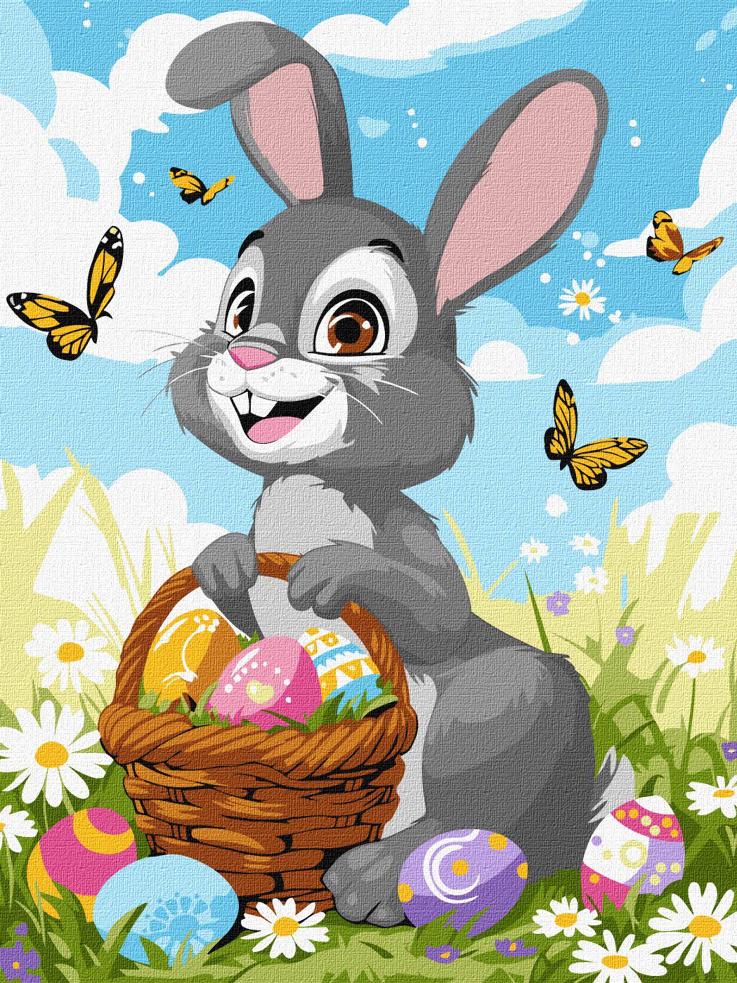 Картина по номерам Идейка Пасхальный гость 40x50 см (KHO6200)