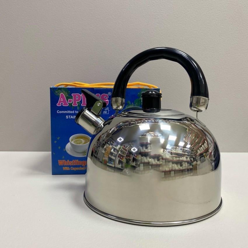 Чайник A-PLUS 1322 из нержавеющей стали со свистком 3 л (2192342940)