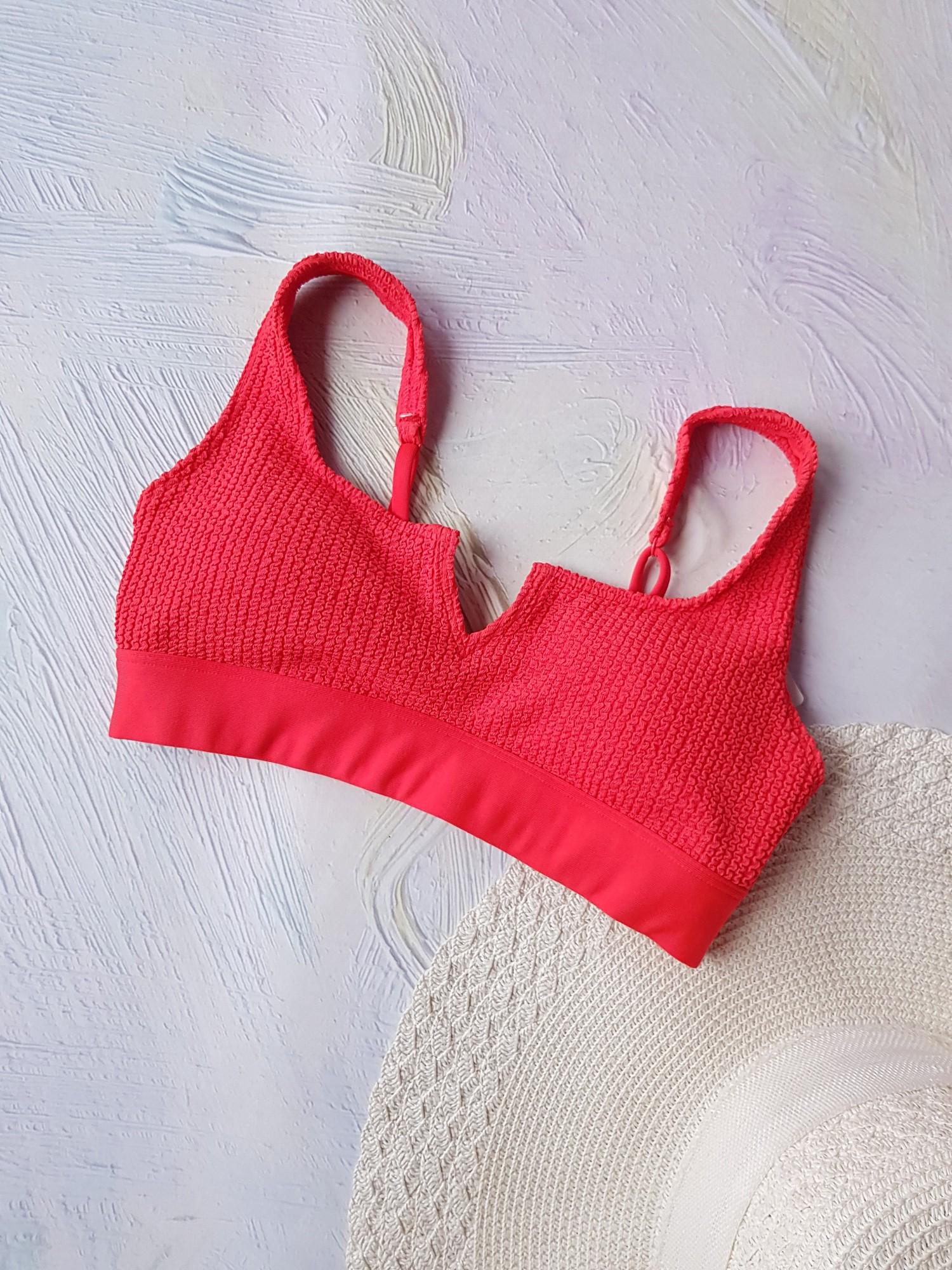 Топ спортивный рыфленный Victoria's Secret XS Красный (А-125/40)