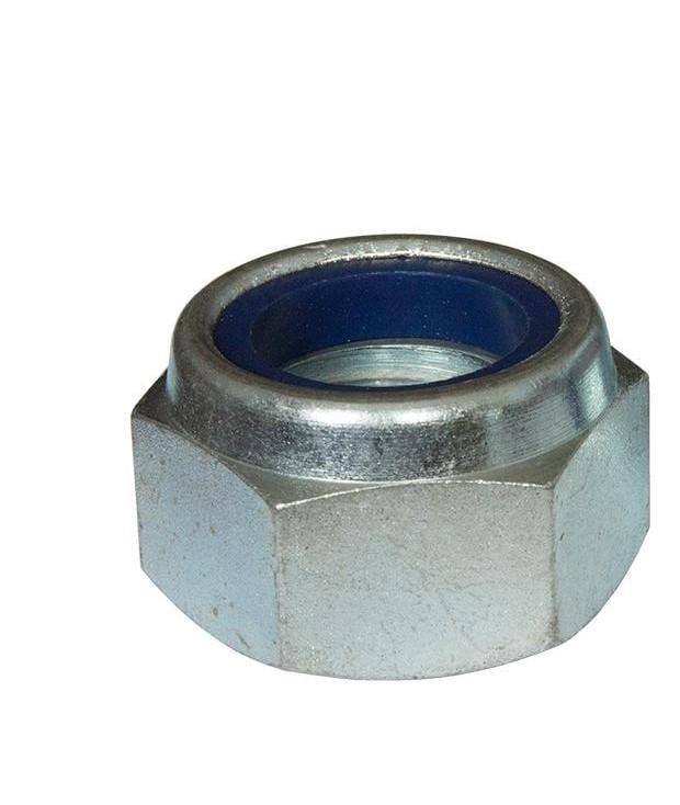 Гайка самостопорная низкая с пластиковым кольцом Steelfix DIN985 М8 8 цинк 1000 шт.