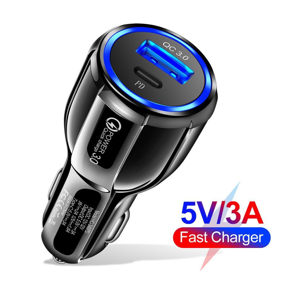 Зарядний пристрій автомобільний USB-Type-C QC 3.0 Black (НР051037) - фото 8