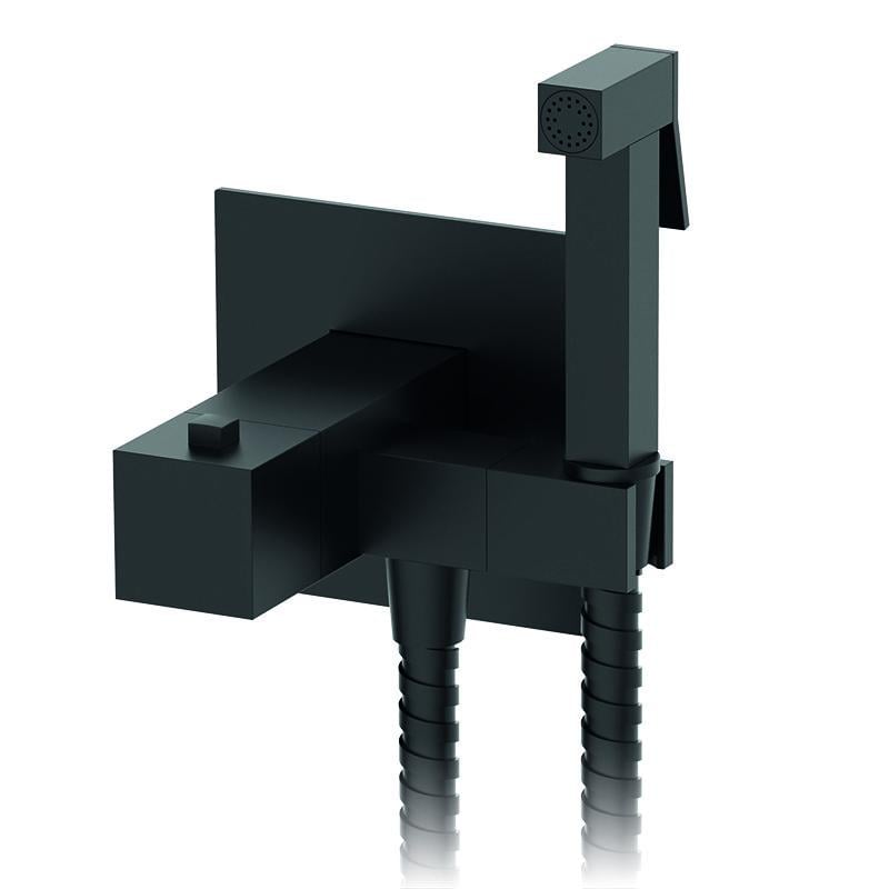 Смеситель KOER KB-24011-05 скрытого монтажа для гигиенического душа термостатический Черный (KR4735)