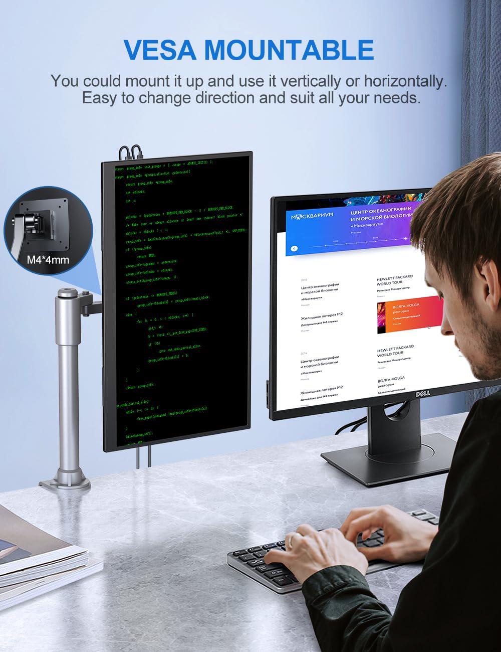 Монітор портативний UPERFECT 18,5" 1080P IPS 120 Hz HDR/Type-C/HDMI (002) - фото 2 Монітор портативний UPERFECT 18,5" 1080P IPS 120 Hz HDR/Type-C/HDMI (002) - фото 2
