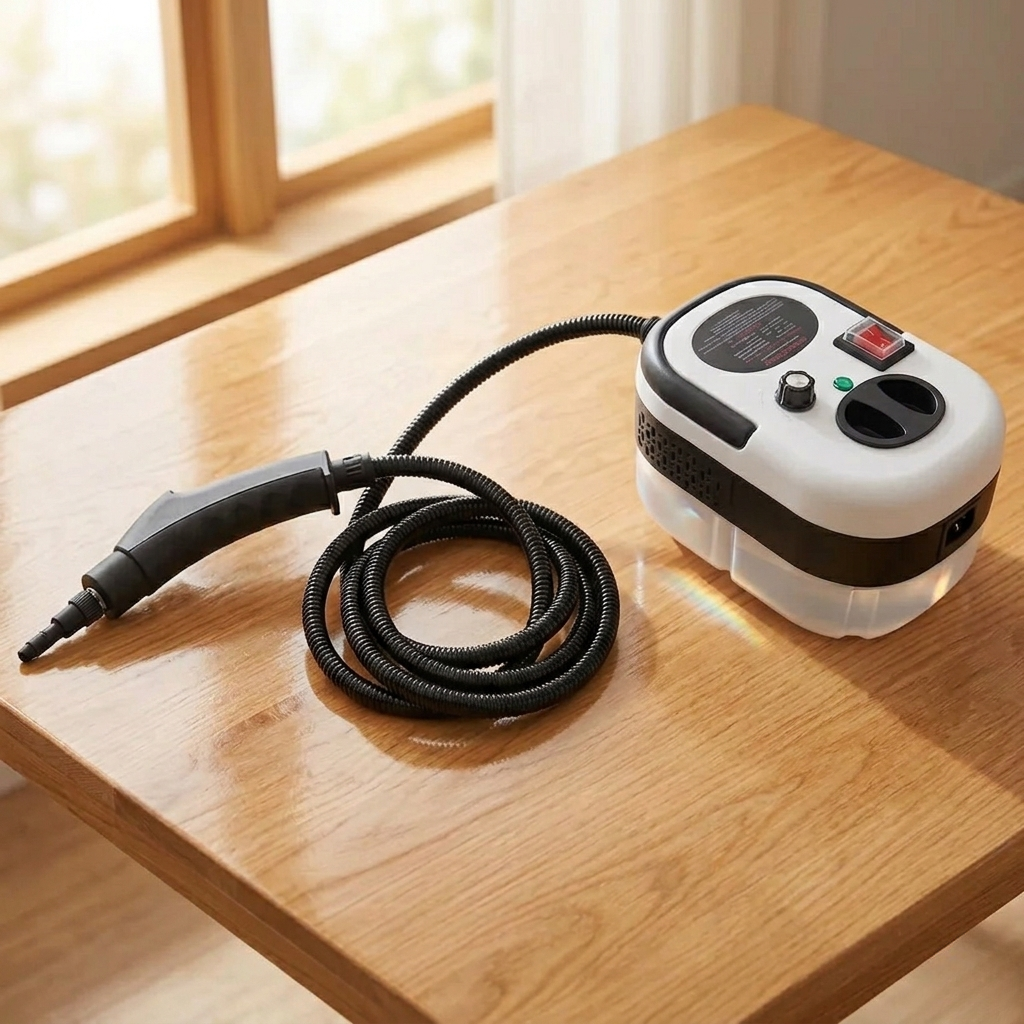 Пароочиститель ручной Steam Cleaner 2500 Вт с набором насадок и резервуаром на 1200 мл Белый (HP-SC-002-white)