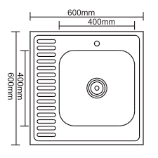 Тумба для кухни с мойкой 60х60 см правая чаша с сифоном Дуб Сонома - фото 9