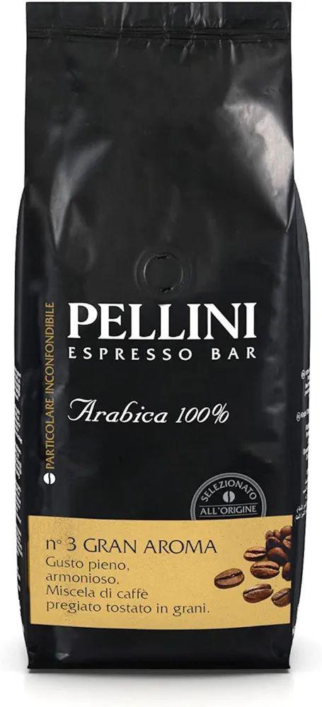 Кава Pellini в зернах Espresso Gusto Bar N. 3 gran Aroma 1 кг (13309870)