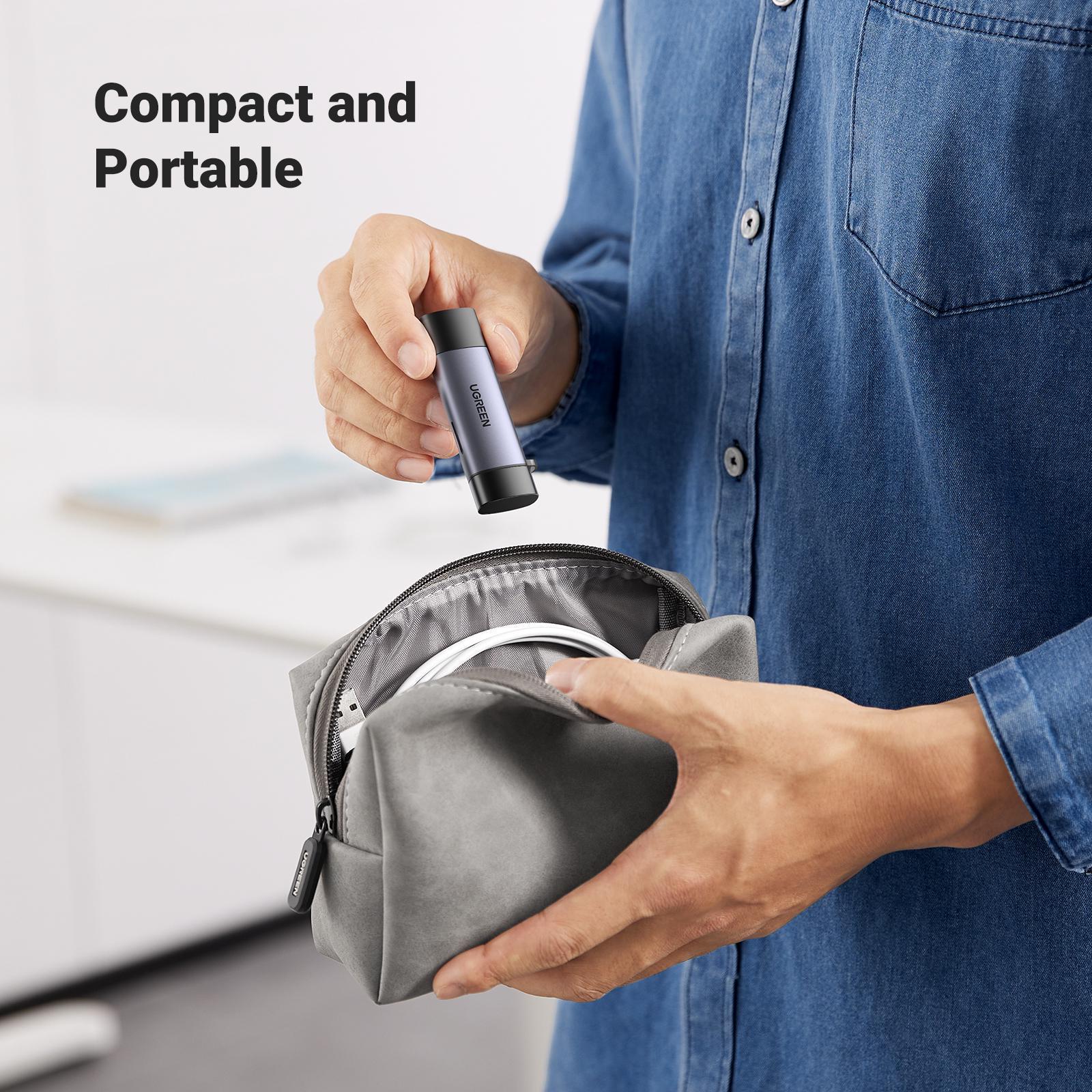 Кардридер UGREEN USB 3.0 +Type-C для TF SD Micro SD Послідовне зчитування/5 Гбіт/с USB-A/USB-C Сірий (50705) - фото 9 Кардридер UGREEN USB 3.0 +Type-C для TF SD Micro SD Послідовне зчитування/5 Гбіт/с USB-A/USB-C Сірий (50705) - фото 9