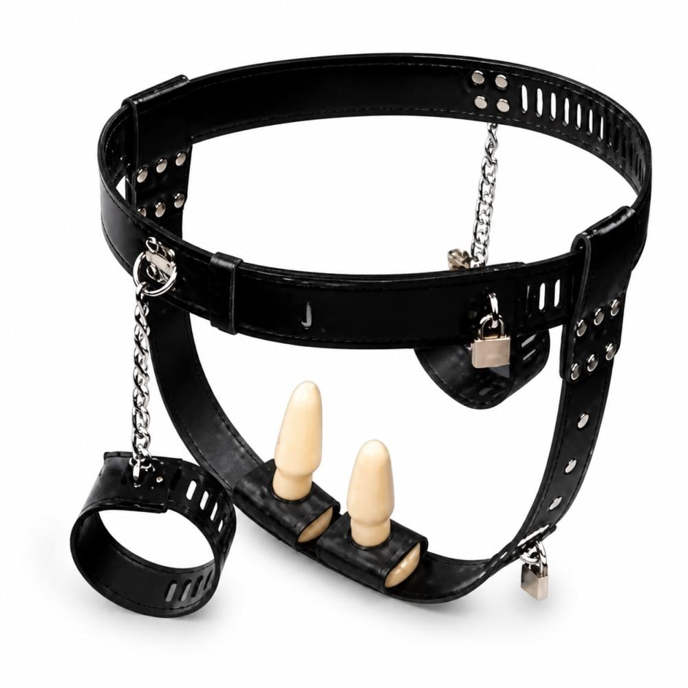 Пояс верности женский Chastity Belt Handcuffs Black (10000140011) Пояс верности женский Chastity Belt Handcuffs Black (10000140011)