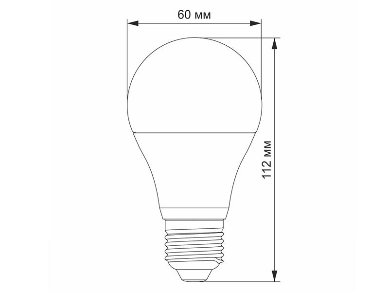 Светодиодная лампа Videx A60e 8W E27 3000K 220 V (VL-A60e-08273) - фото 3