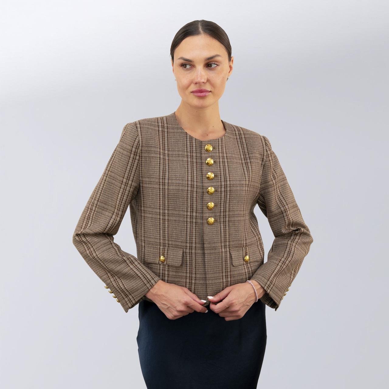 Жакет жіночий повсякдений Celine S Коричневий (2588762953) Жакет жіночий повсякдений Celine S Коричневий (2588762953)