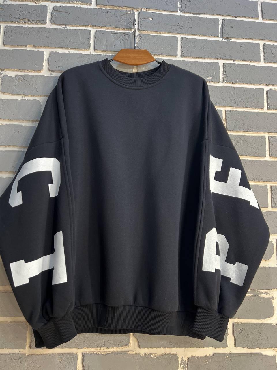 Свитшот женский DAVRAS 6001 PERFECT удлиненный утепленный на флисе OS Черный (1049) - фото 6 Свитшот женский DAVRAS 6001 PERFECT удлиненный утепленный на флисе OS Черный (1049) - фото 6