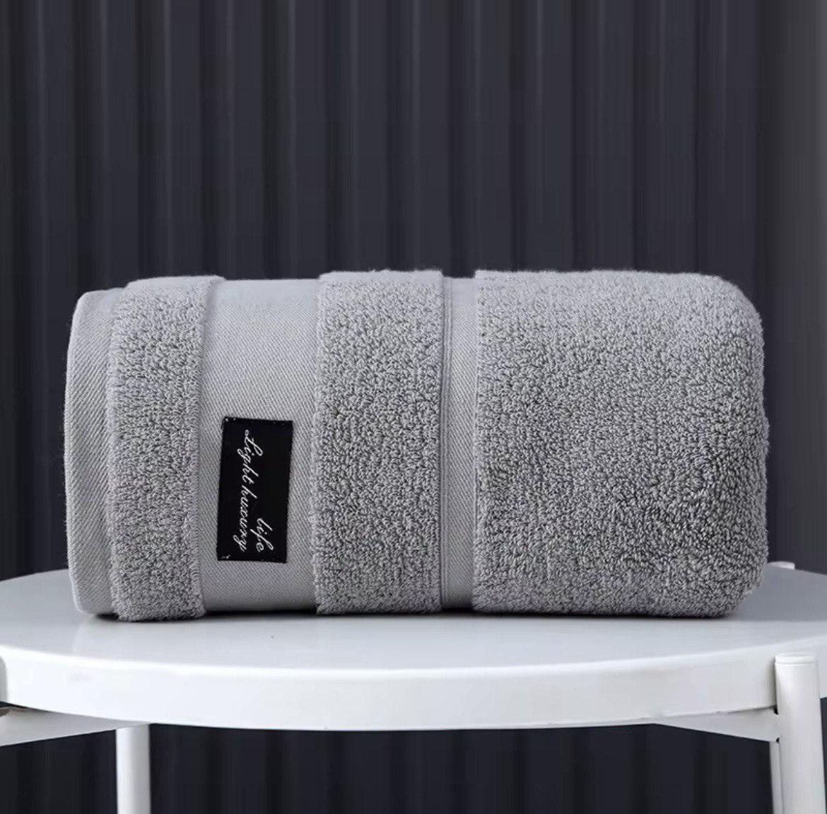 Набор полотенец Home Cosiness 2в1 140х70 см/74х34 см Серый (NR2in1BathGrayCosy) - фото 3 Набор полотенец Home Cosiness 2в1 140х70 см/74х34 см Серый (NR2in1BathGrayCosy) - фото 3