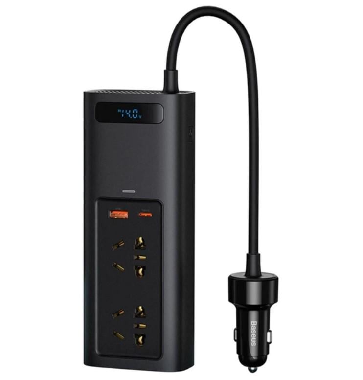 Автомобильный инвертор BASEUS In-car Inverter 150W 220V CN/EU Black (1835075393)