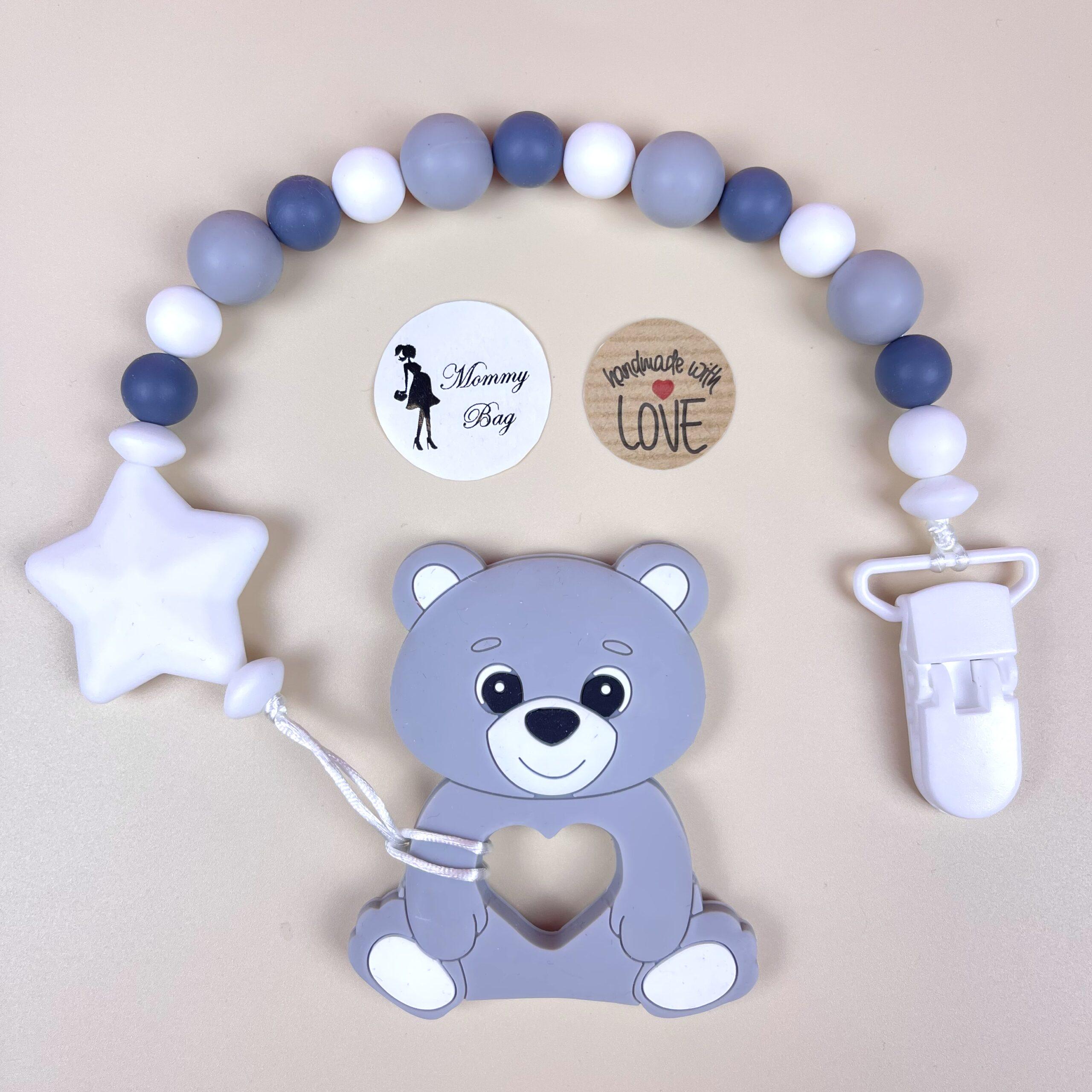 Держатель для пустышки Mommy Bag Молочно-серый (631) - фото 2 Держатель для пустышки Mommy Bag Молочно-серый (631) - фото 2