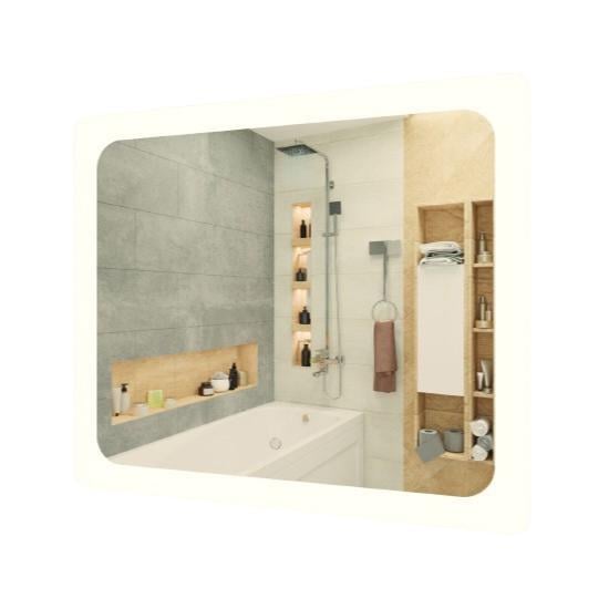 Зеркало для ванной комнаты MIRATER прямоугольное с LED-подсветкой 800х900 мм (MRT-000004347)